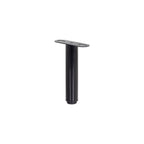 Pé Metálico em T Regulável 18,5–32,5 cm para Móveis e Estrados, até 180 kg, Preto