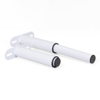 Pé Metálico em T Regulável 18,5–32,5 cm para Móveis e Estrados, até 180 kg, Branco