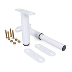 Pé Metálico em T Regulável 18,5–32,5 cm para Móveis e Estrados, até 180 kg, Branco