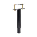 Pé Metálico em T Regulável 18,5–32,5 cm para Móveis e Estrados, até 180 kg, Preto