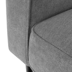 ANTHONY – Sofá de design moderno em poliéster cinzento (1 a 3 lugares)