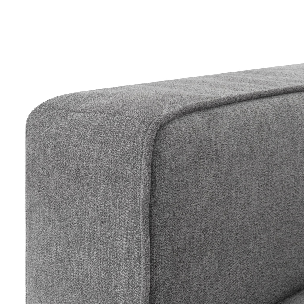 ANTHONY – Sofá de design moderno em poliéster cinzento (1 a 3 lugares)