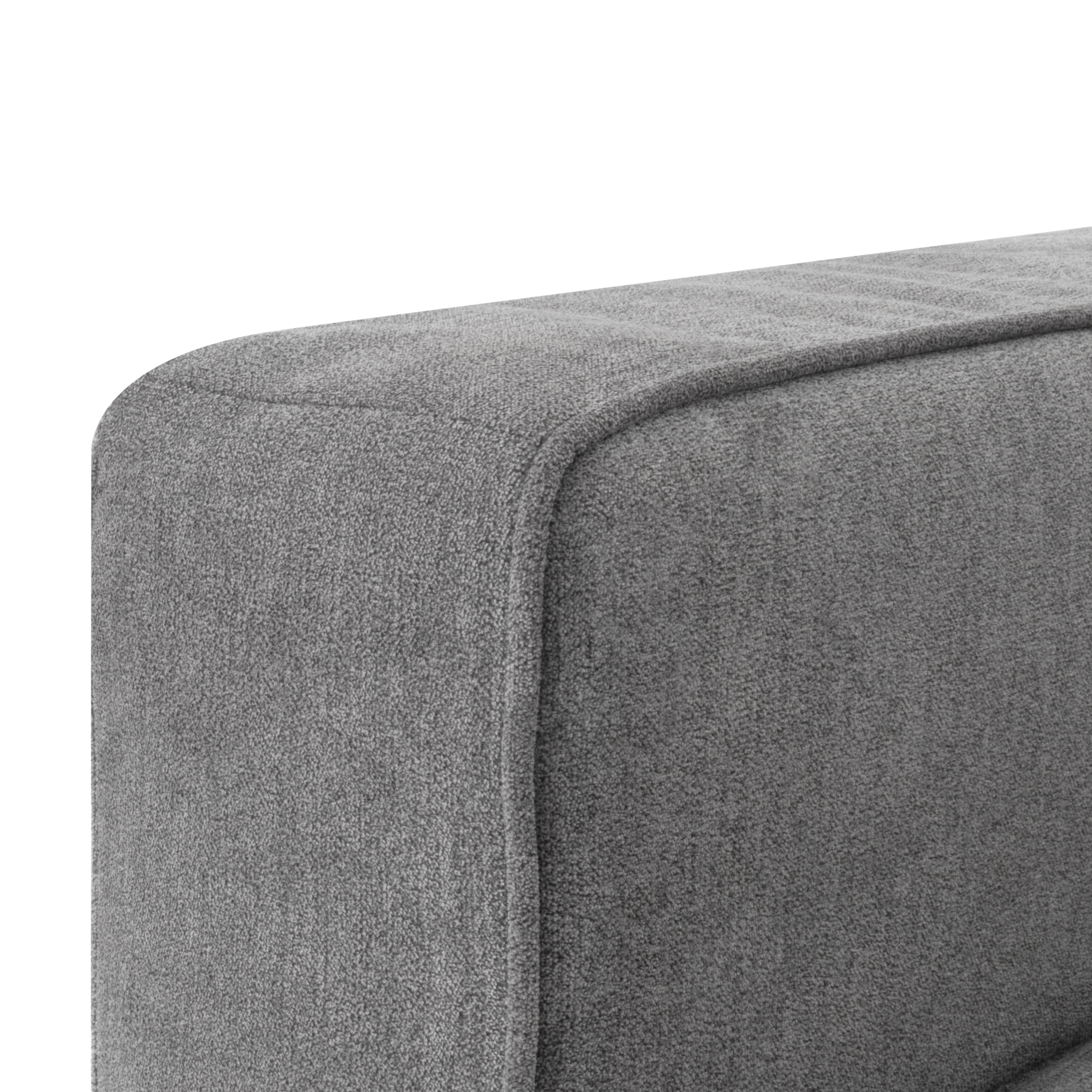 ANTHONY – Sofá de design moderno em poliéster cinzento (1 a 3 lugares)
