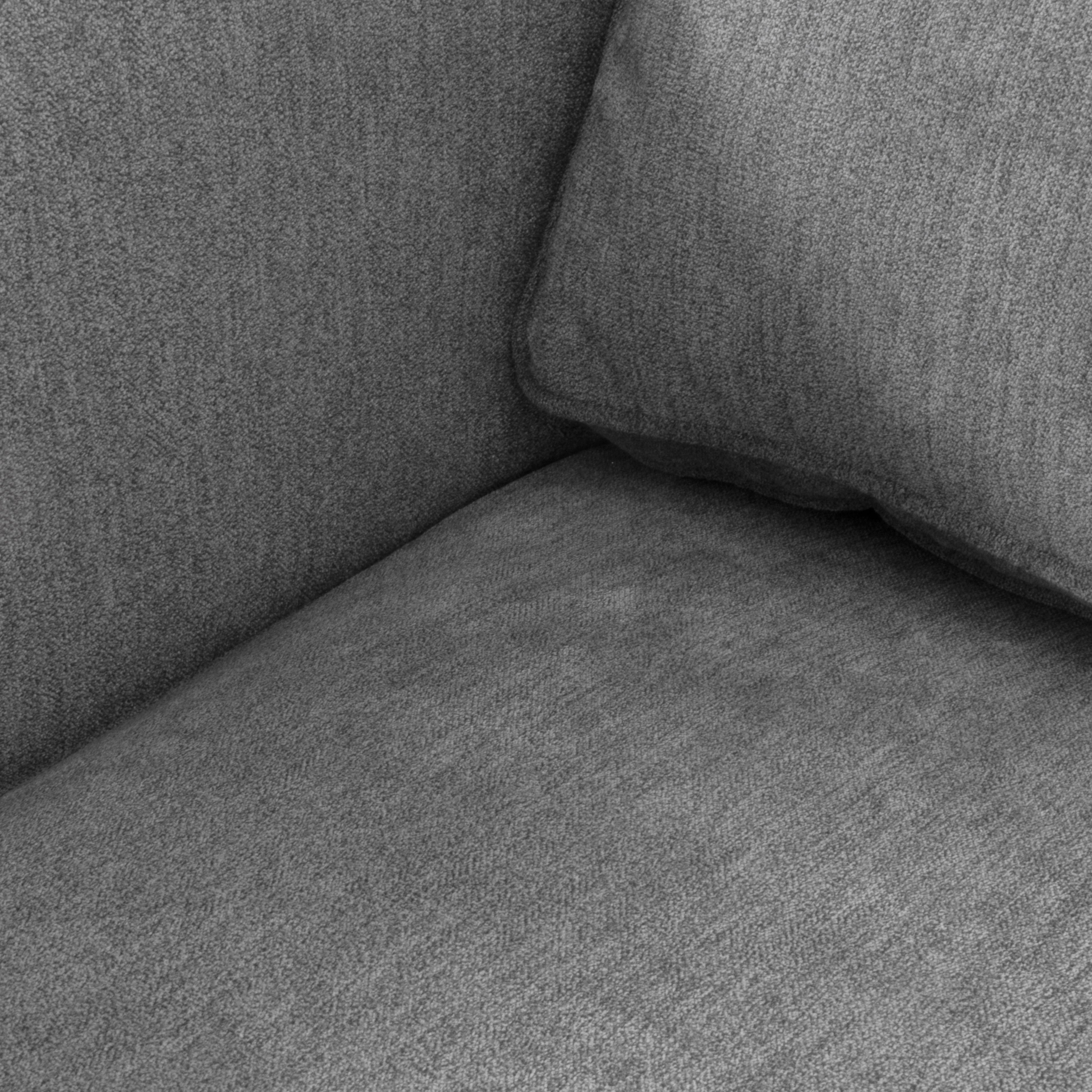 ANTHONY – Sofá de design moderno em poliéster cinzento (1 a 3 lugares)