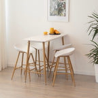 Conjunto de Mesa Edward Pollok com 4 Bancos de Bar – Altura 90 cm