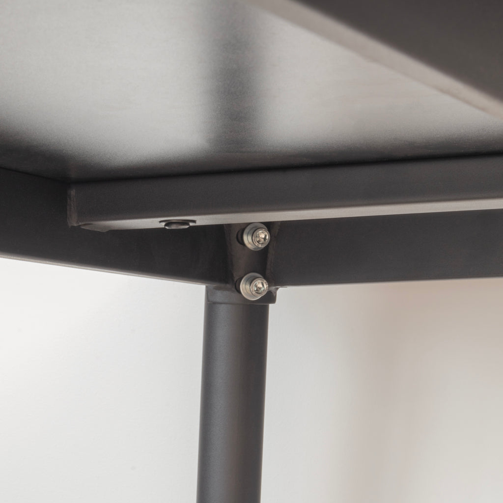 Conjunto de Mesa Edward Pollok com 4 Bancos de Bar – Altura 90 cm