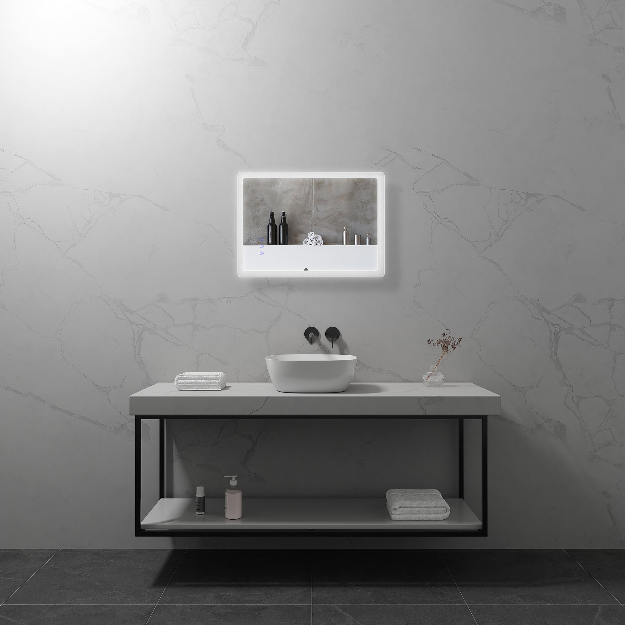 MELLOW - Espelho de Casa de Banho Retangular com Luz LED