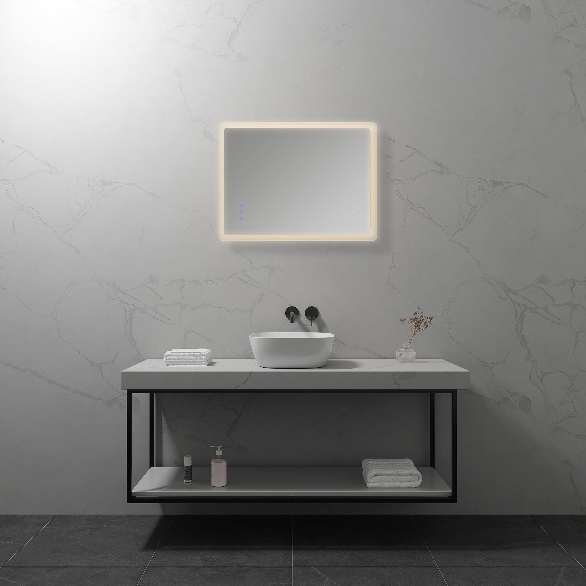 MELLOW - Espelho de Casa de Banho Retangular com Luz LED