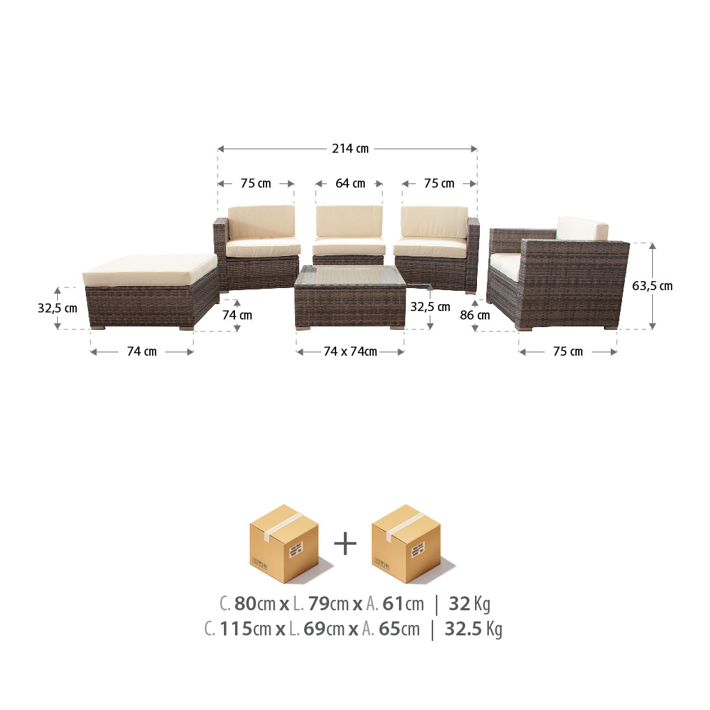 JAMAICA - Sofá de exterior