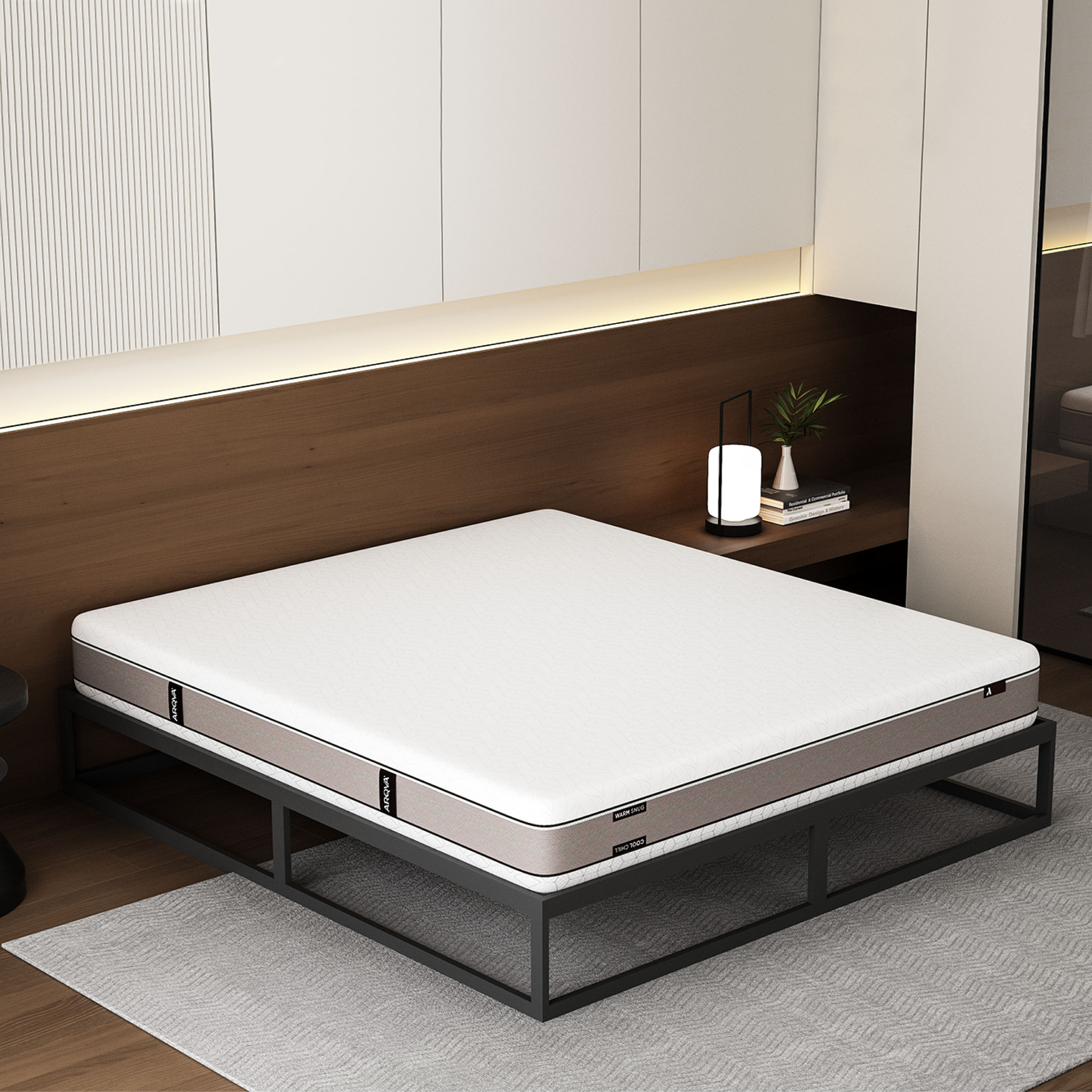 KAERU Colchão de Espuma Reversível 4 em 1 | Dupla Firmeza e Temperatura (Quente/Frio)