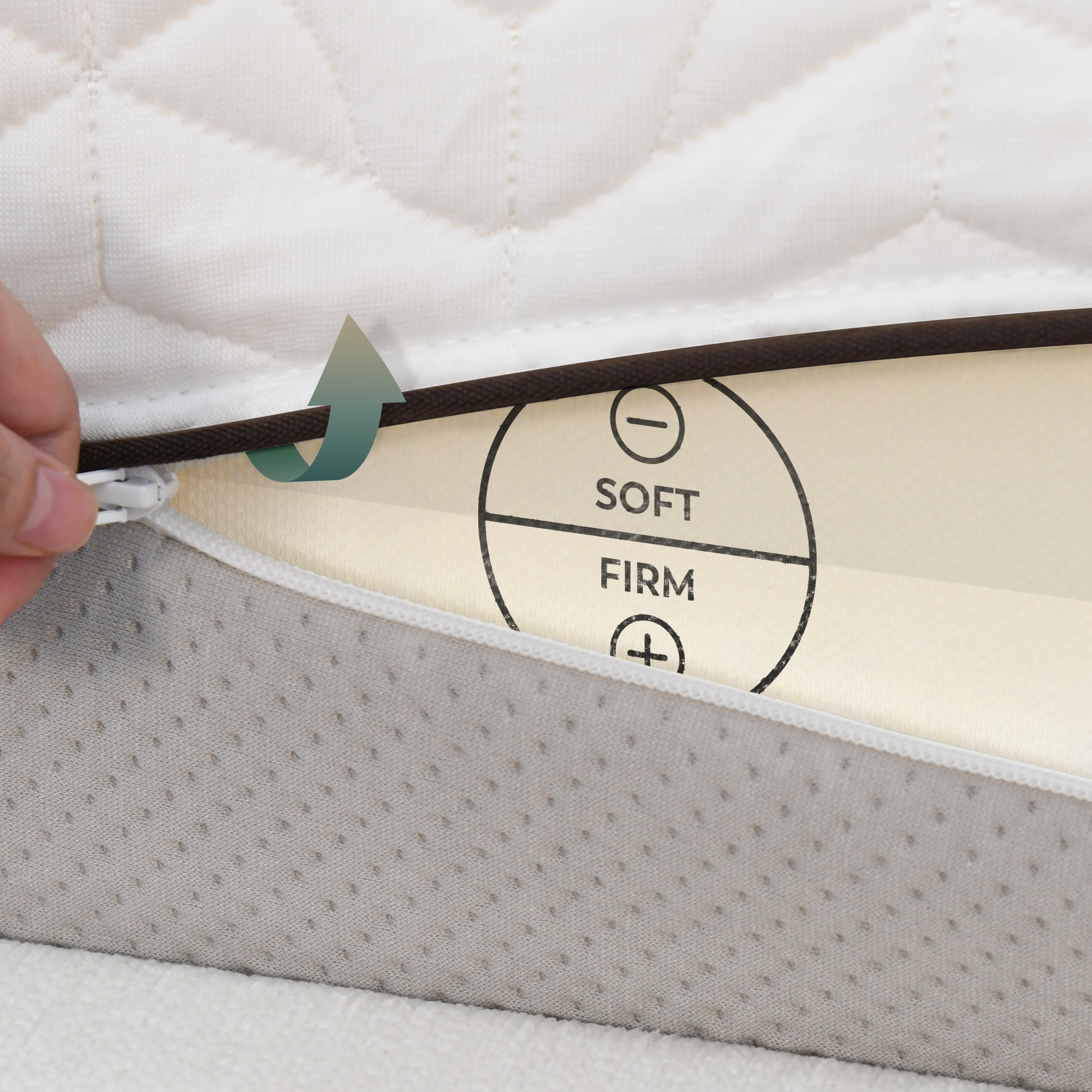 KAERU Colchão de Espuma Reversível 4 em 1 | Dupla Firmeza e Temperatura (Quente/Frio)