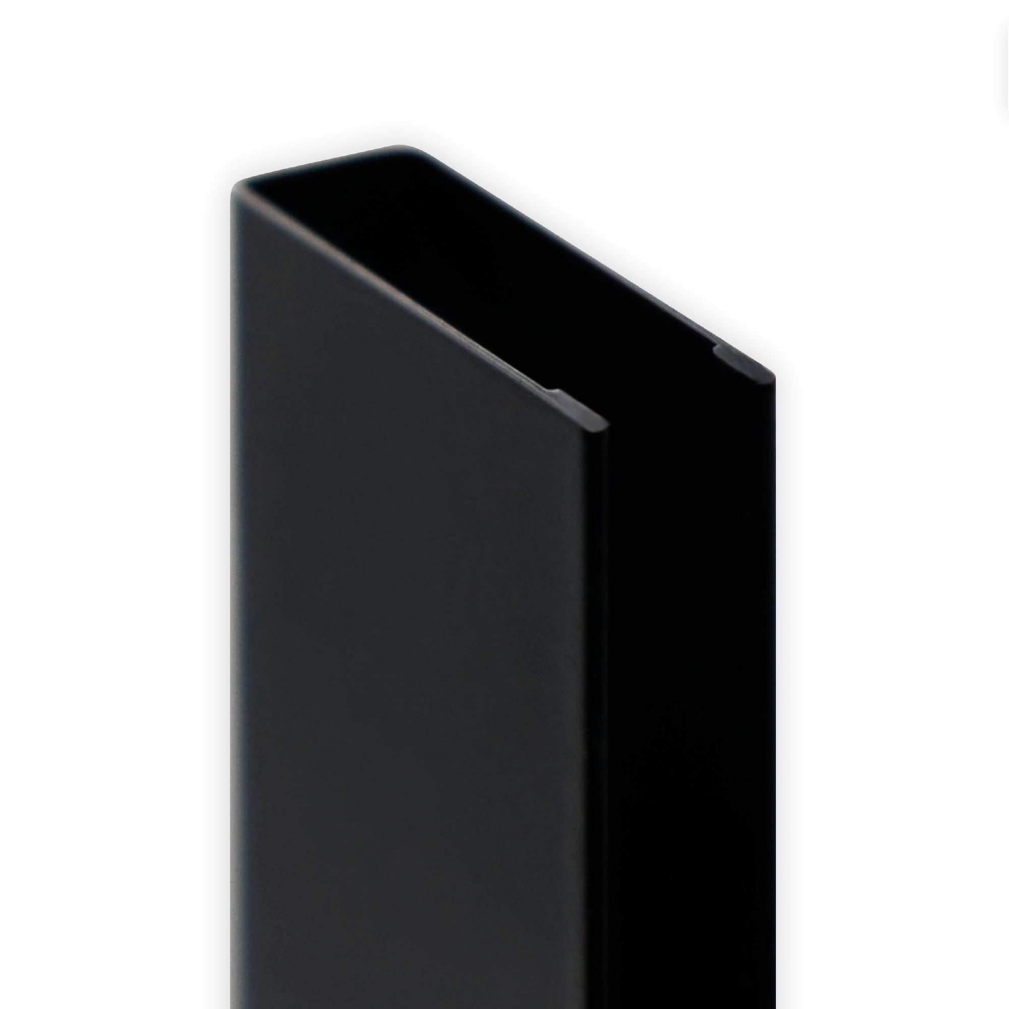 Perfil de compensação para painel de duche walk-in em aço inoxidável 304 preto mate