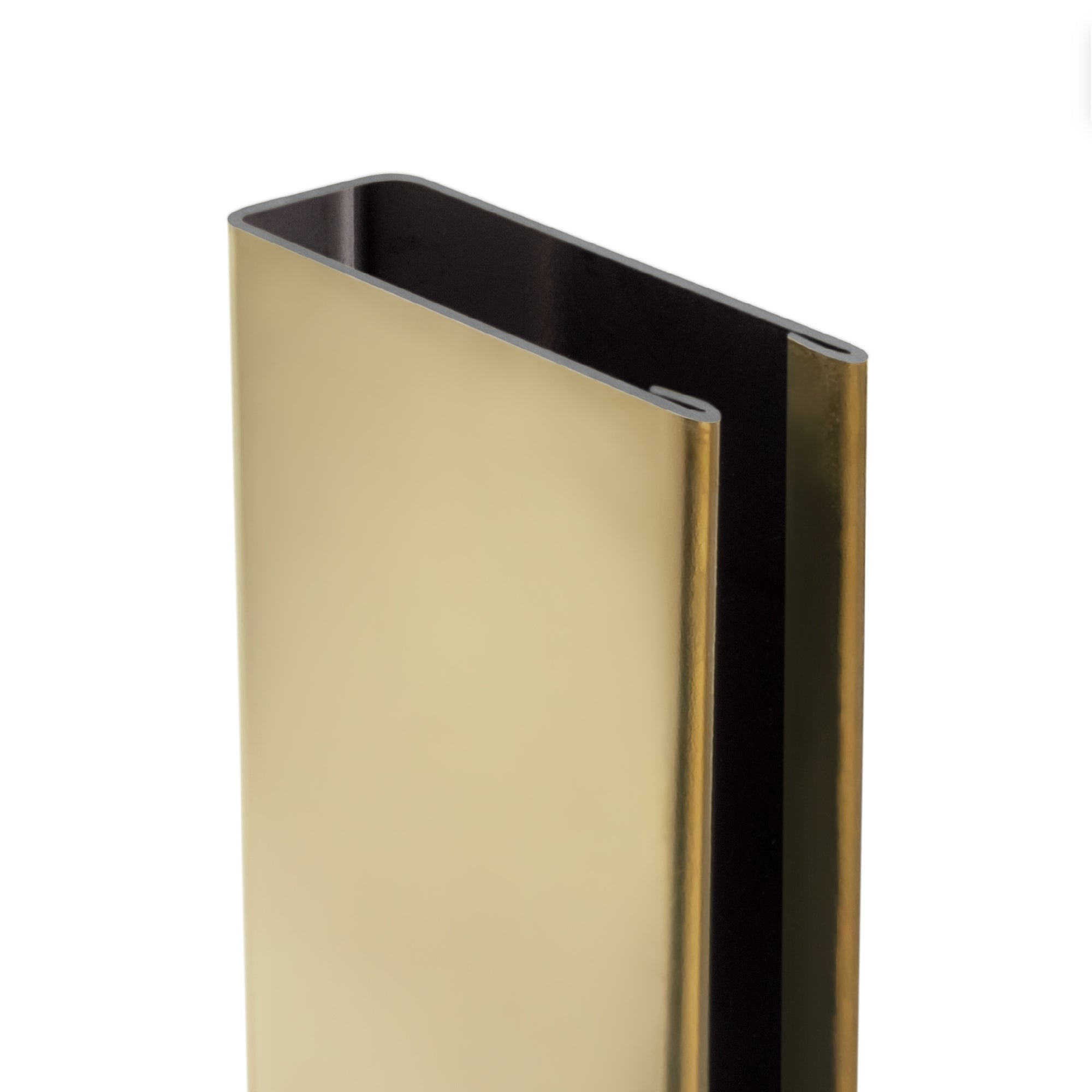 Perfil de compensação para painel de duche walk-in em aço inoxidável 304 preto mate