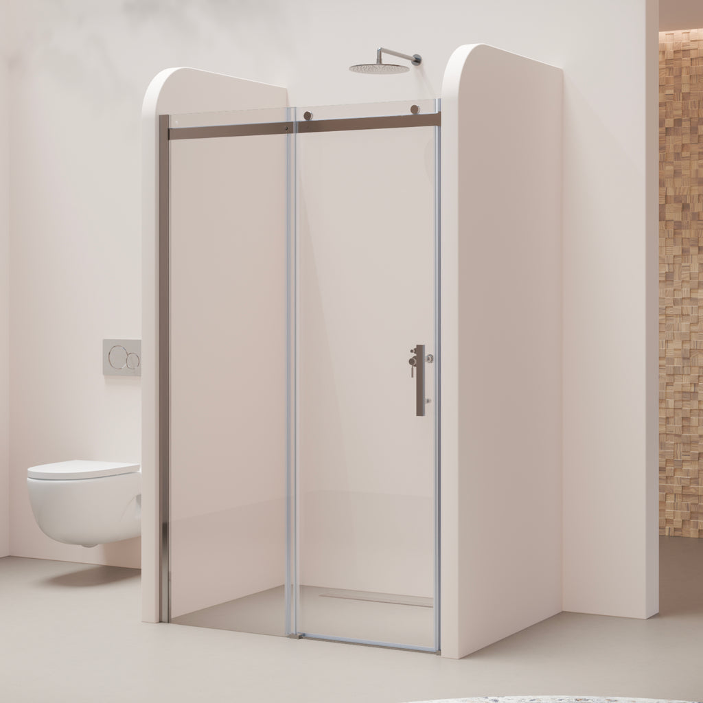 VIOLA - Frontal de duche com porta de correr em vidro temperado de 8 mm - Vários tamanhos