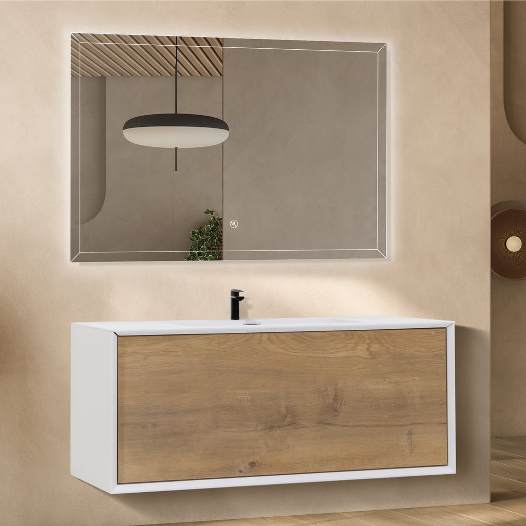 Hebe - Conjunto de Casa de Banho Suspenso - Disponível em 90 cm