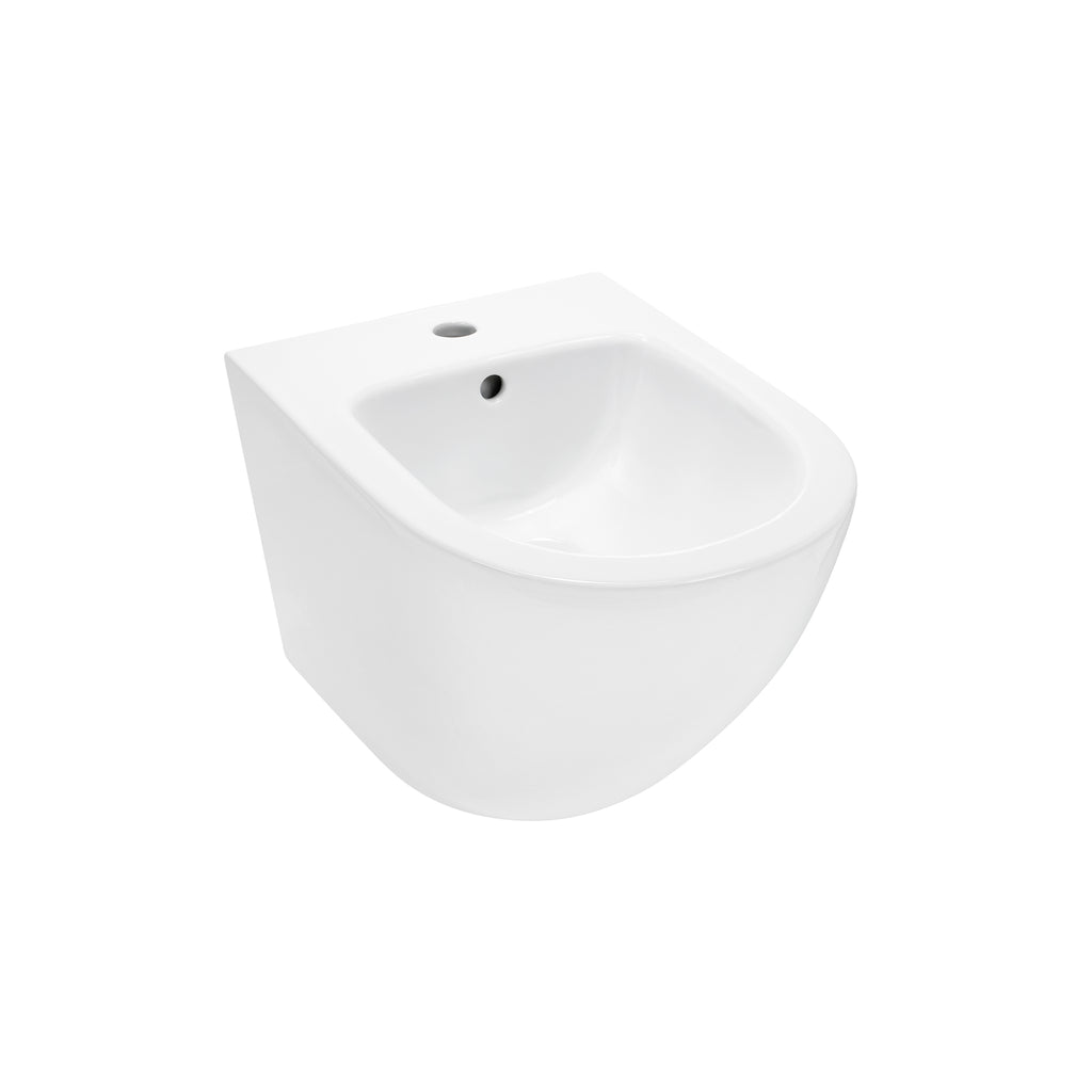 FRANCO - Bidé branco suspenso inclui torneira misturadora