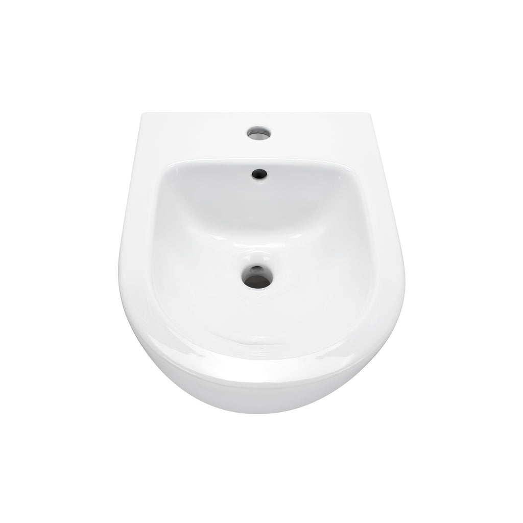 FRANCO - Bidé branco suspenso inclui torneira misturadora