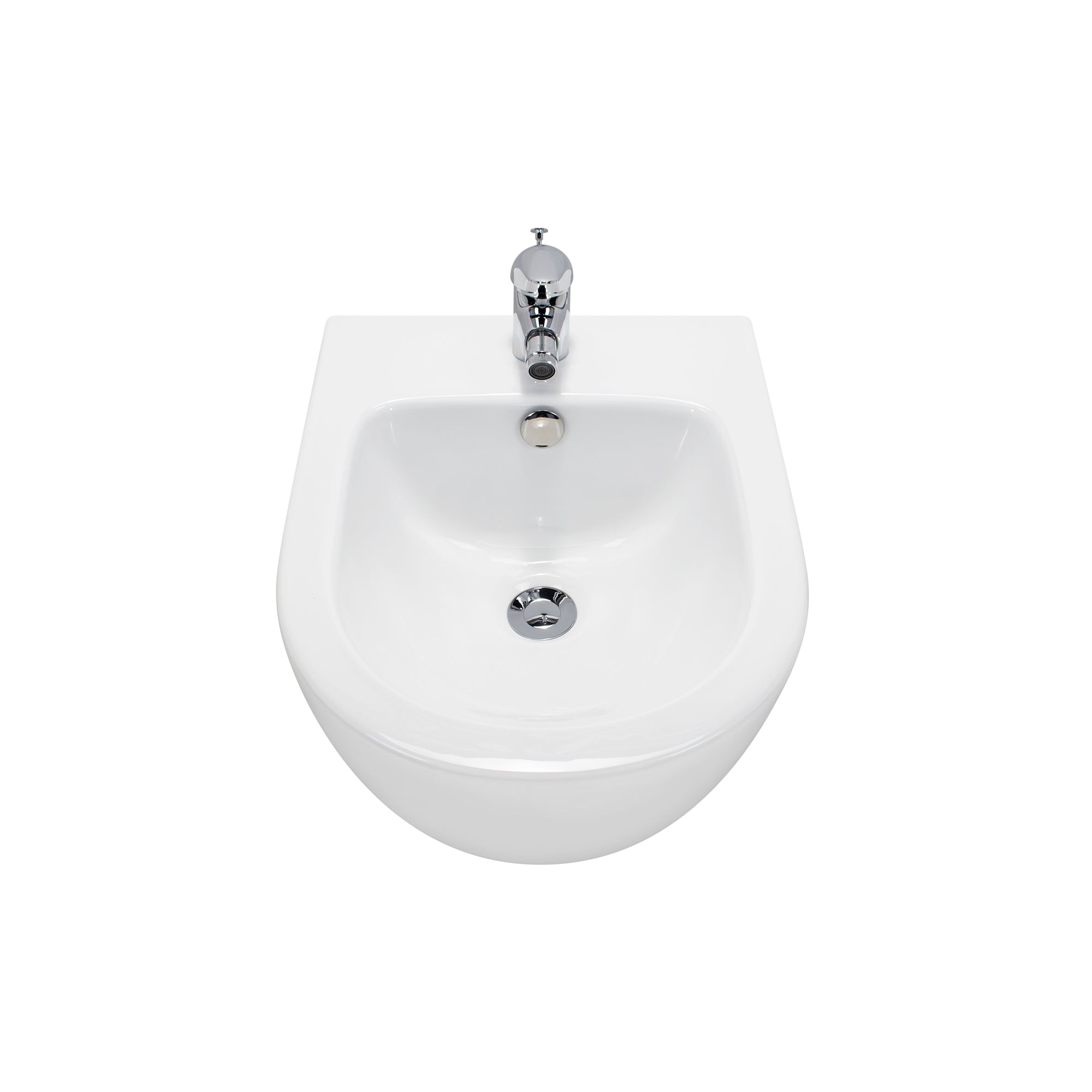 FRANCO - Bidé branco suspenso inclui torneira misturadora