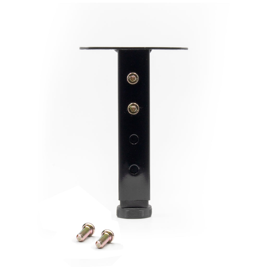 Pé Metálico em T com Altura Regulável 19–27,5 cm para Móveis, Estrados e Camas