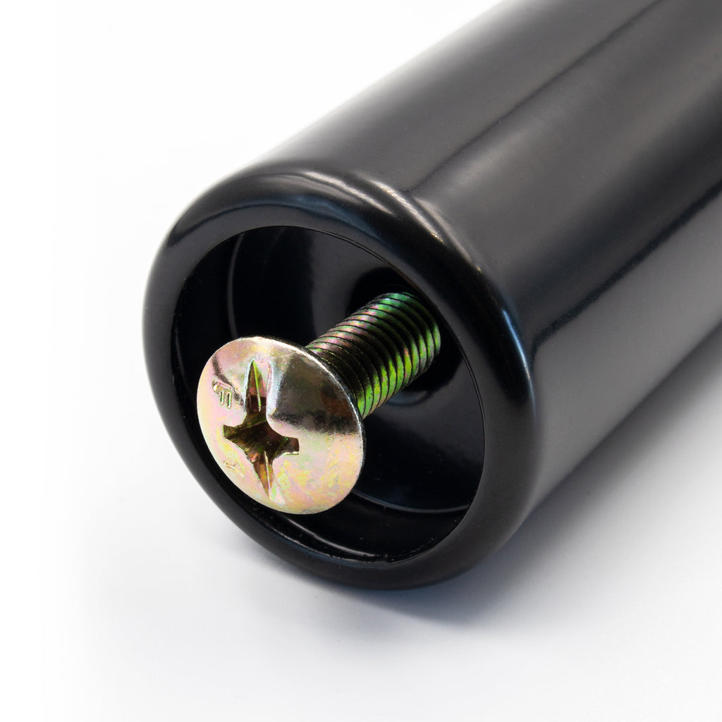 Pé Metálico de Apoio em I Regulável 23 cm Preto para Móveis, Estrados e Camas