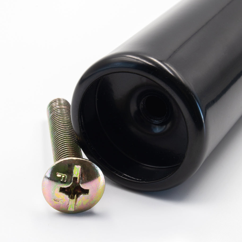 Pé Metálico de Apoio em I Regulável 40 cm Preto para Móveis, Estrados e Camas