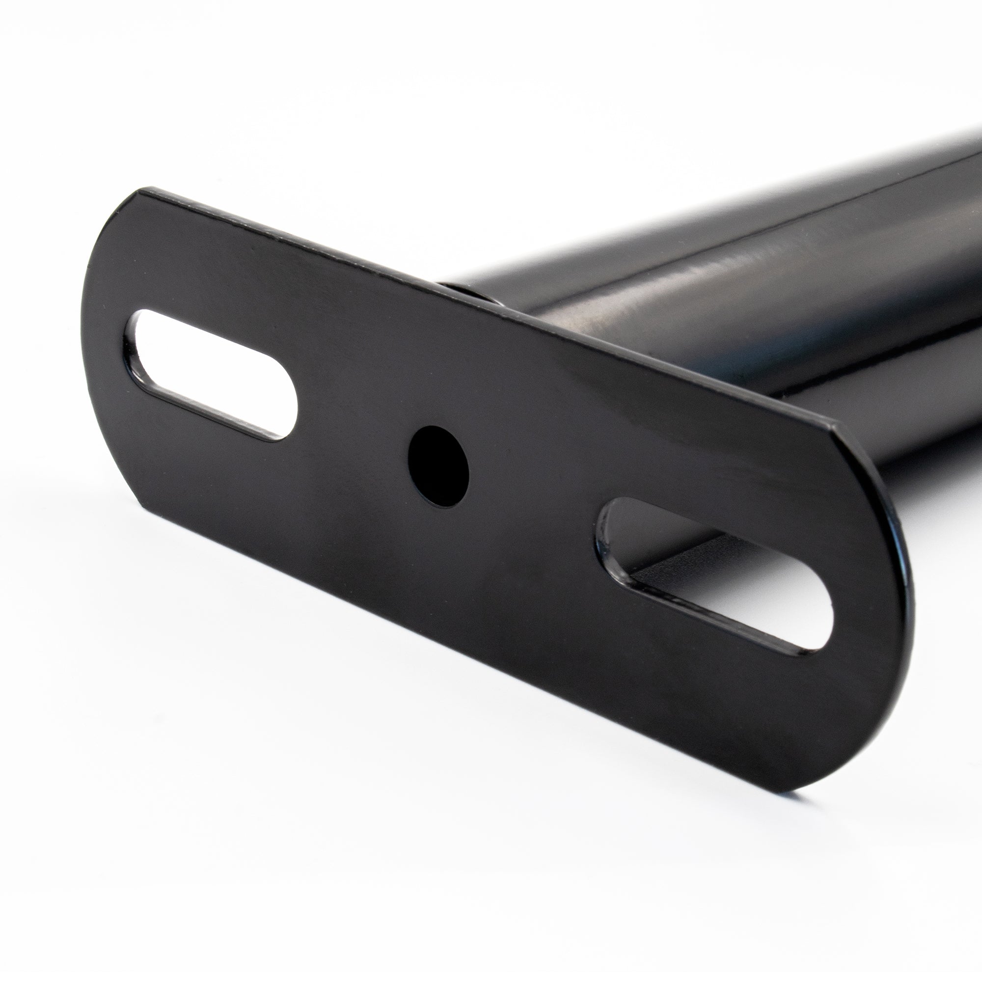 Pé Metálico de Apoio em T (Preto), 40 cm, Regulável, para Móveis, Estrados e Camas