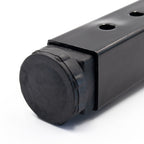 Pé metálico em T regulável 19–32,5 cm para móveis, até 180 kg, preto