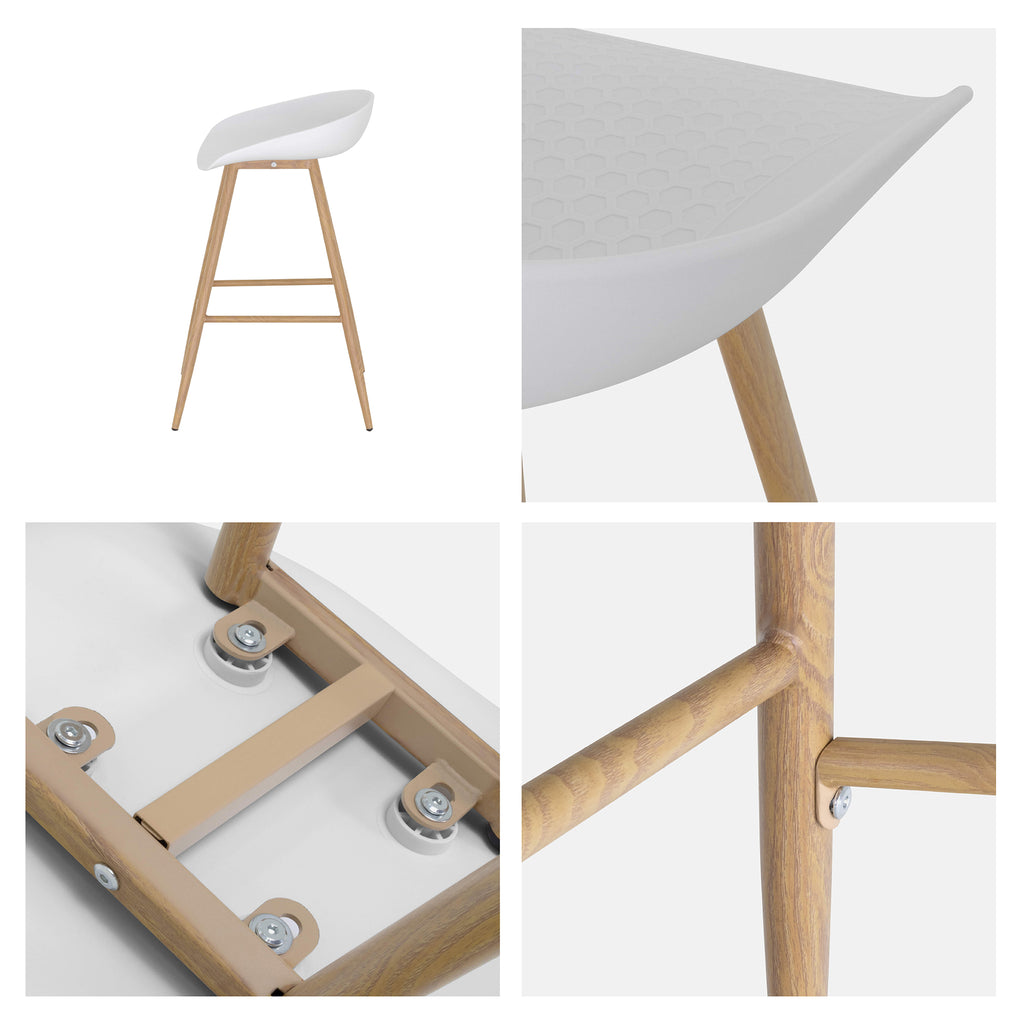 POLLOK - Conjunto de 4 Bancos Altos