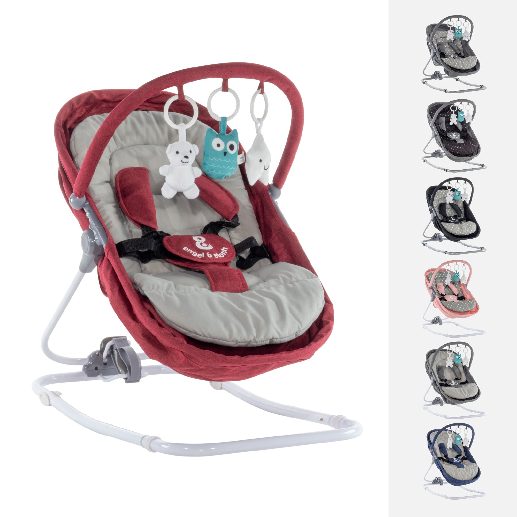 VIGO - Espreguiçadeira & Berço com Cobertura e Arco de Brincar Removivél