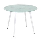 CORIN - Mesa de jantar com tampo de vidro