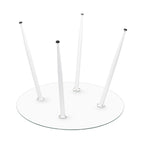 CORIN - Mesa de jantar com tampo de vidro