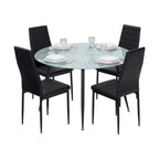 CORIN - Mesa de jantar com tampo de vidro