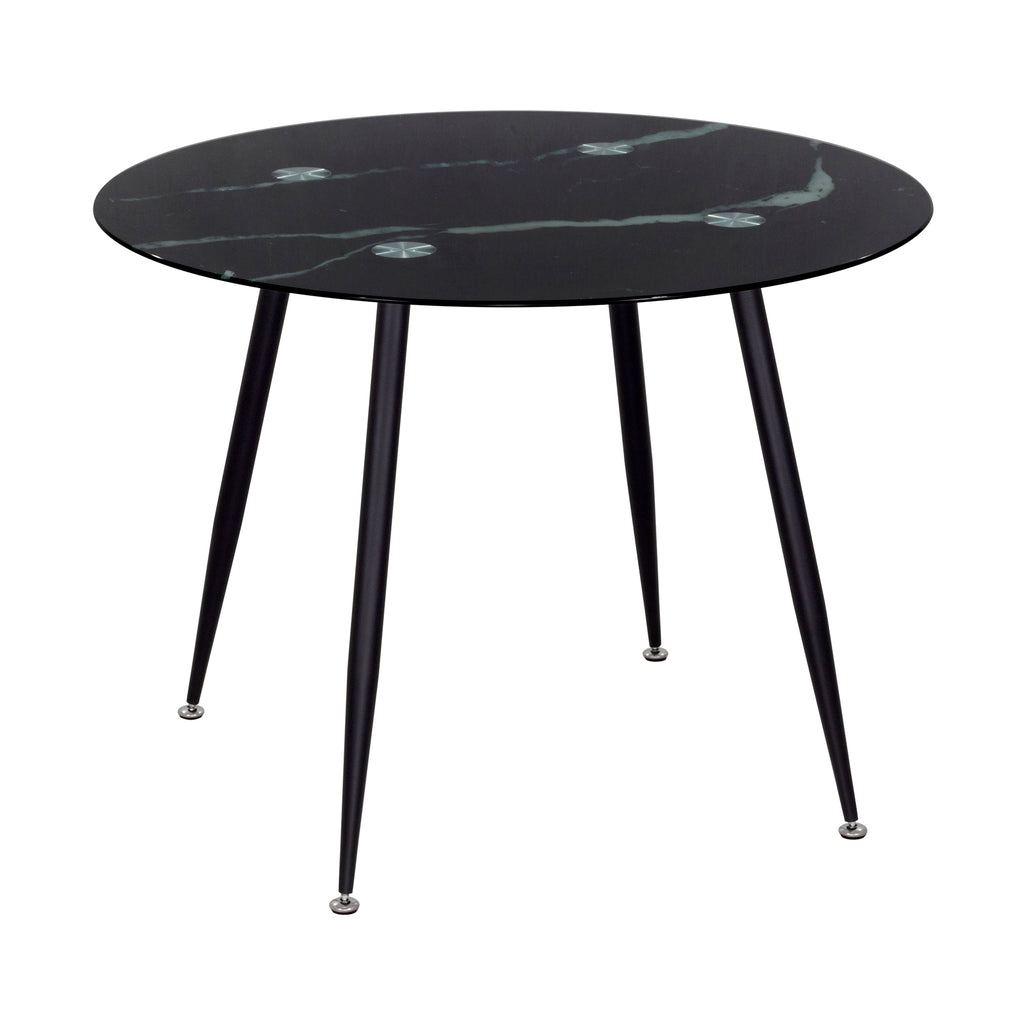 CORIN - Mesa de jantar com tampo de vidro