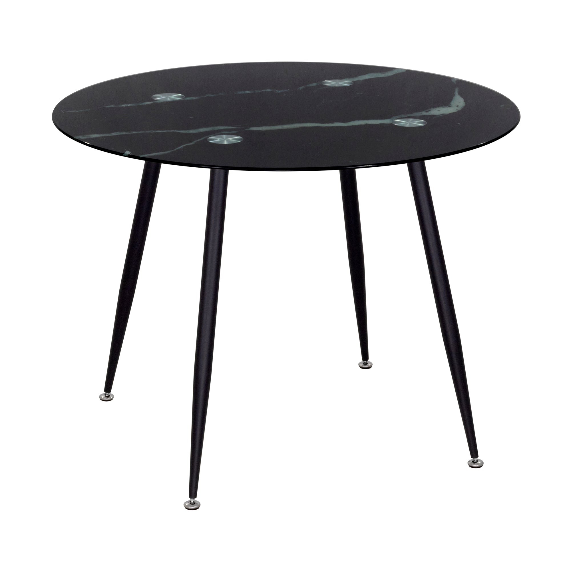 CORIN - Mesa de jantar com tampo de vidro