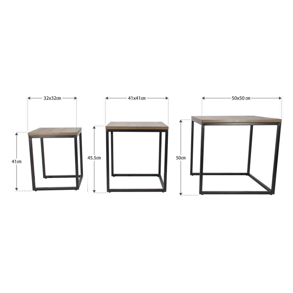 MINGUS - Conjunto de 3 mesas de apoio