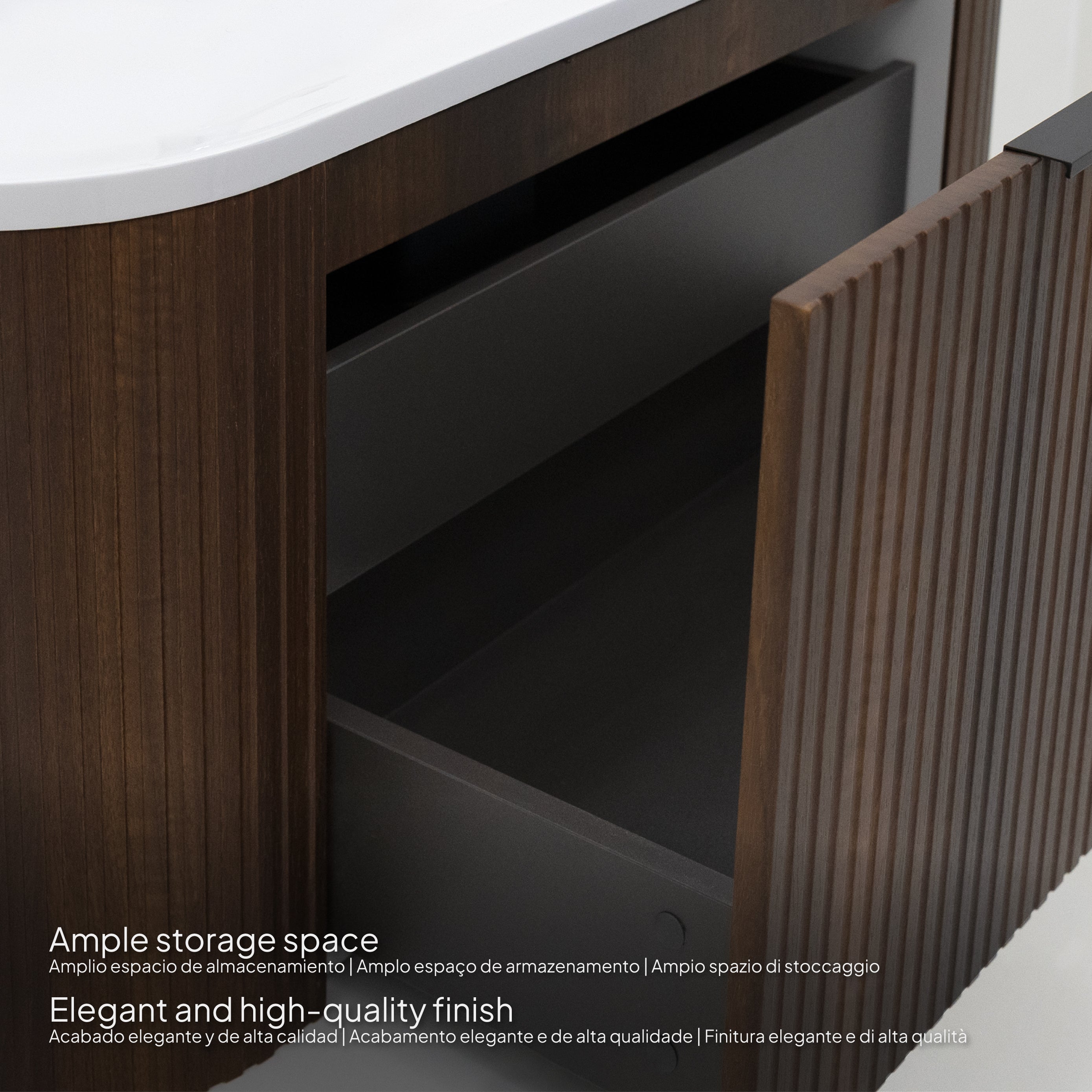 Maia - Conjunto de Casa de Banho Suspenso - Disponível em 90 cm - Várias Cores