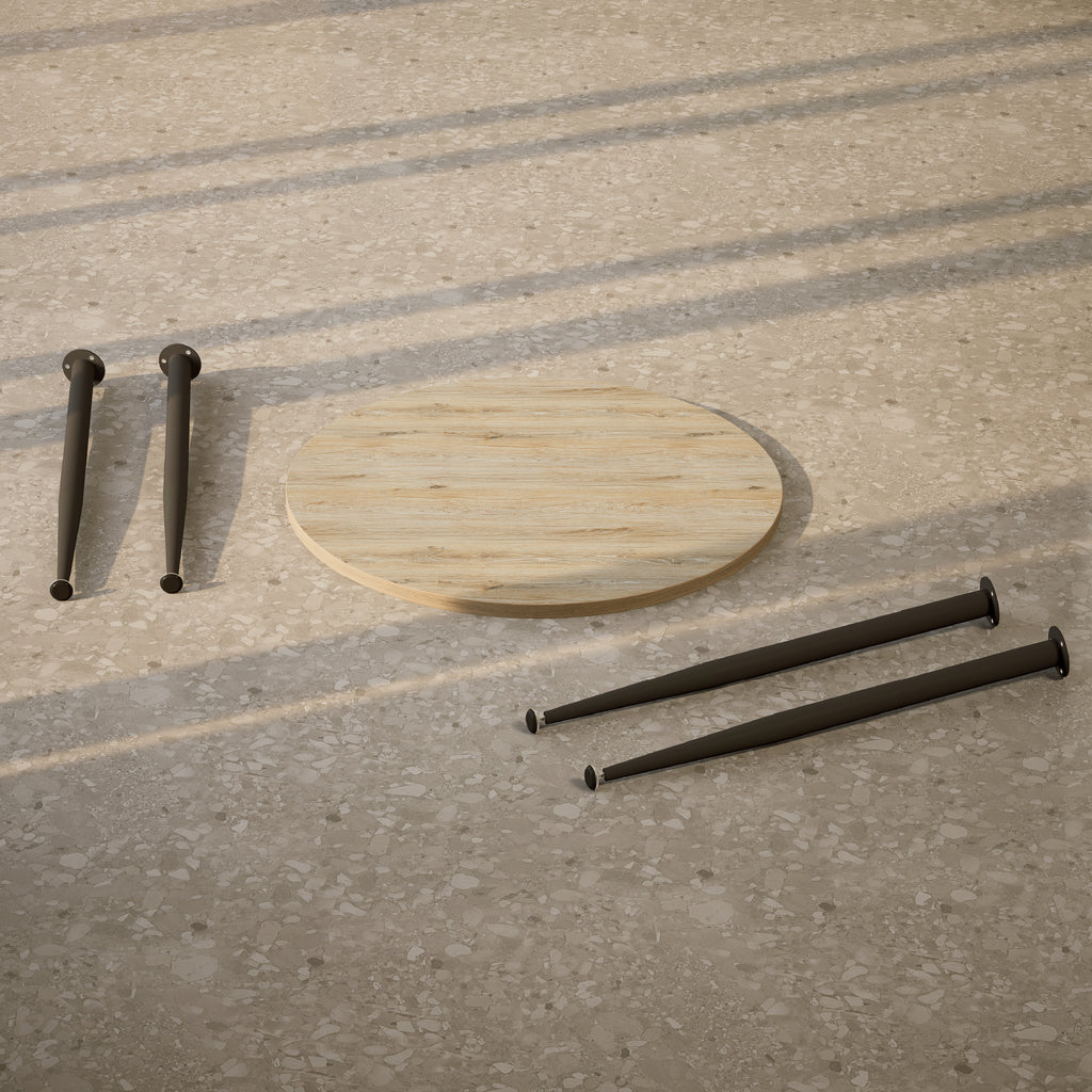 CORIN - Mesa de jantar com tampo de melamina