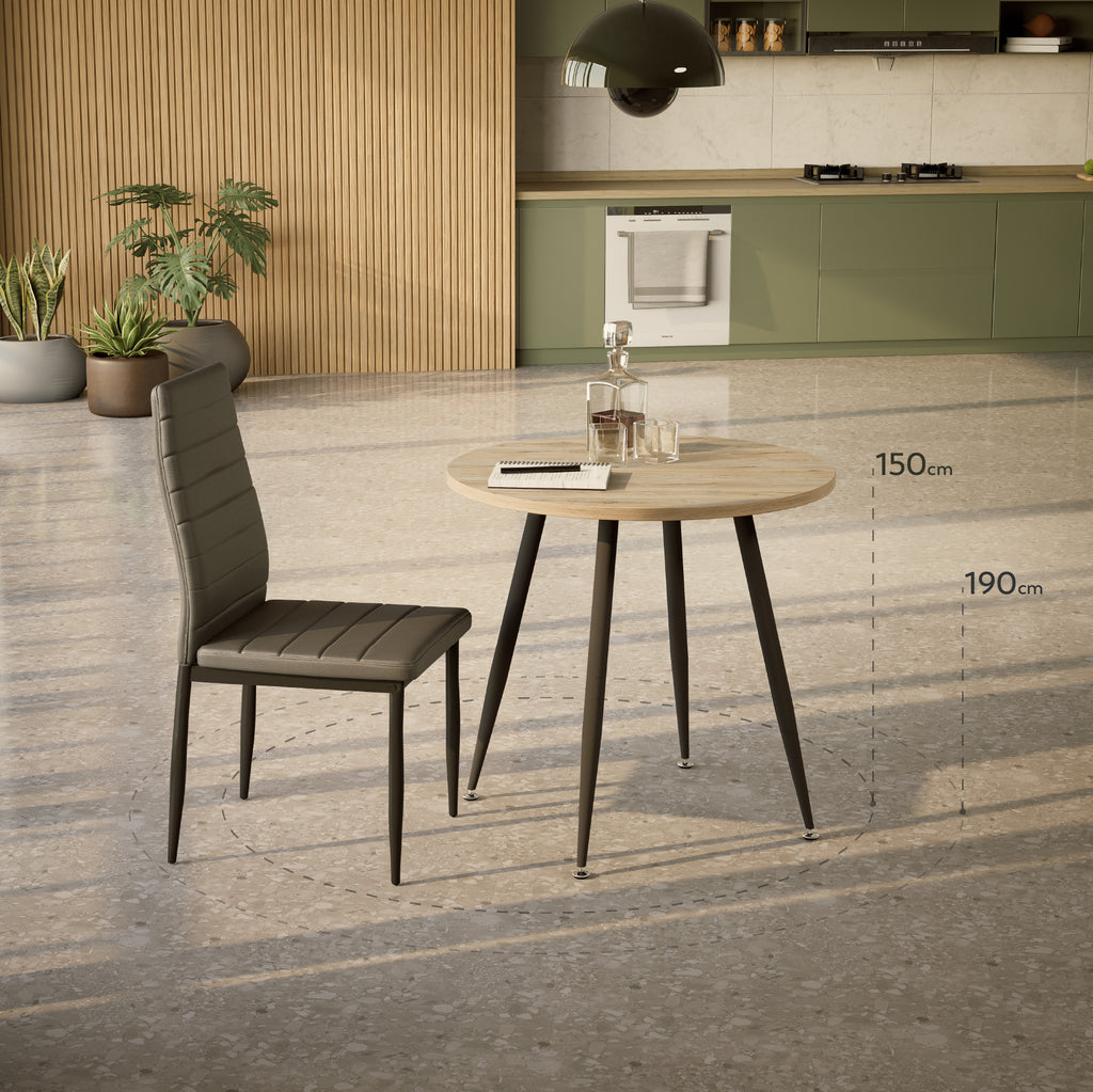 CORIN - Mesa de jantar com tampo de melamina