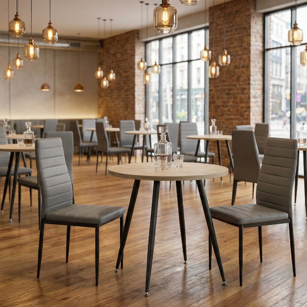 CORIN - Mesa de jantar com tampo de melamina