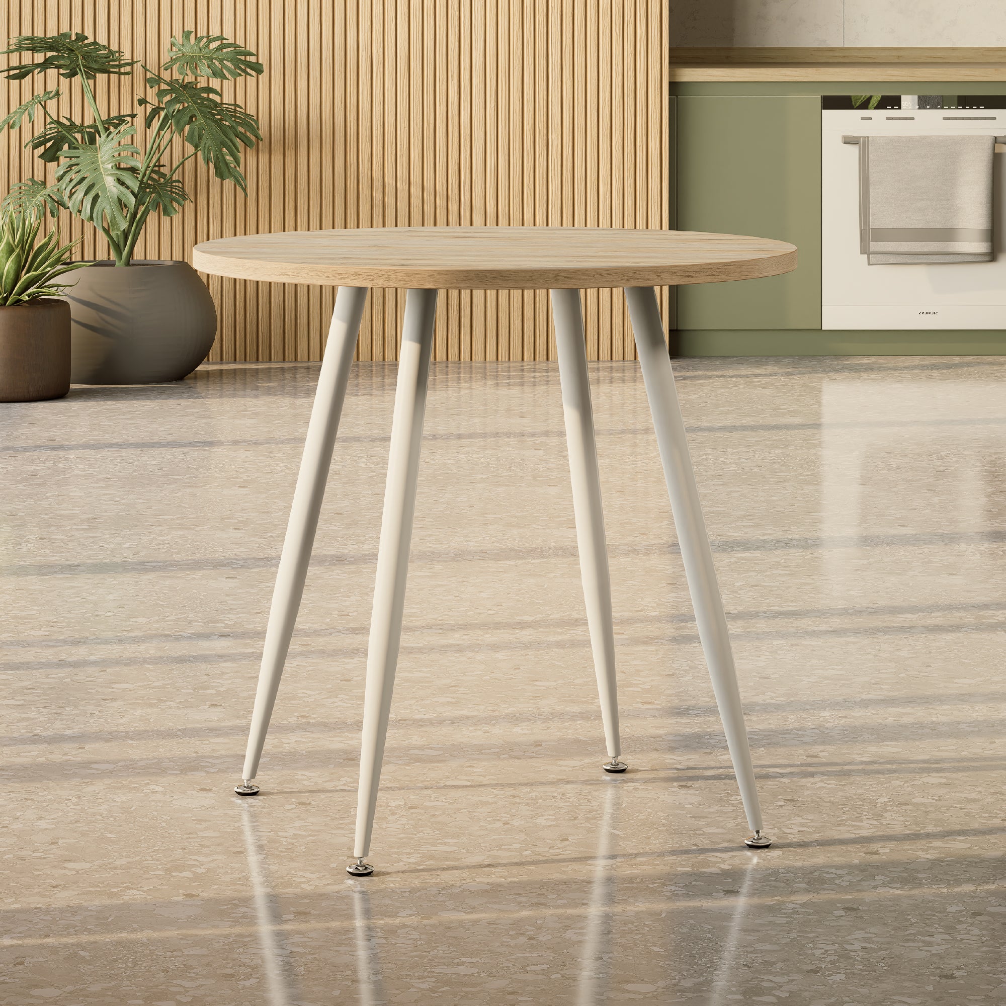 CORIN - Mesa de jantar com tampo de melamina