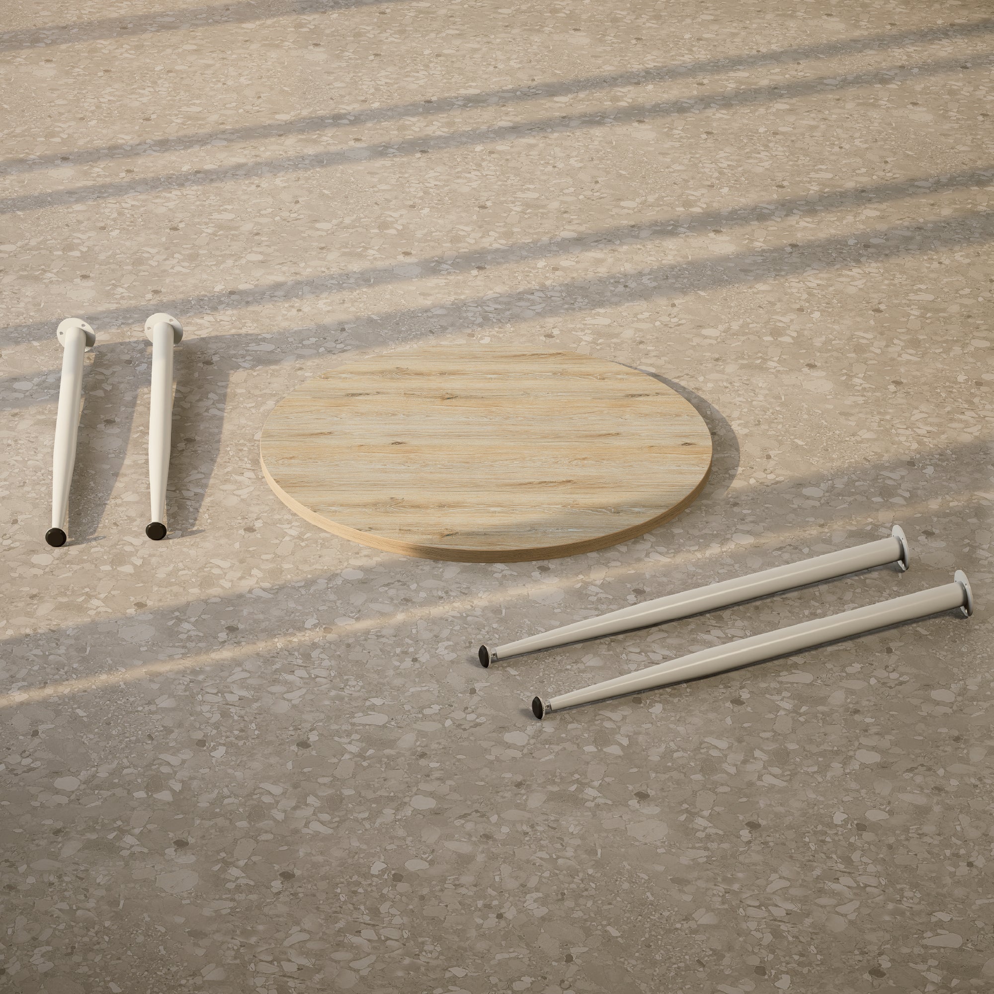 CORIN - Mesa de jantar com tampo de melamina