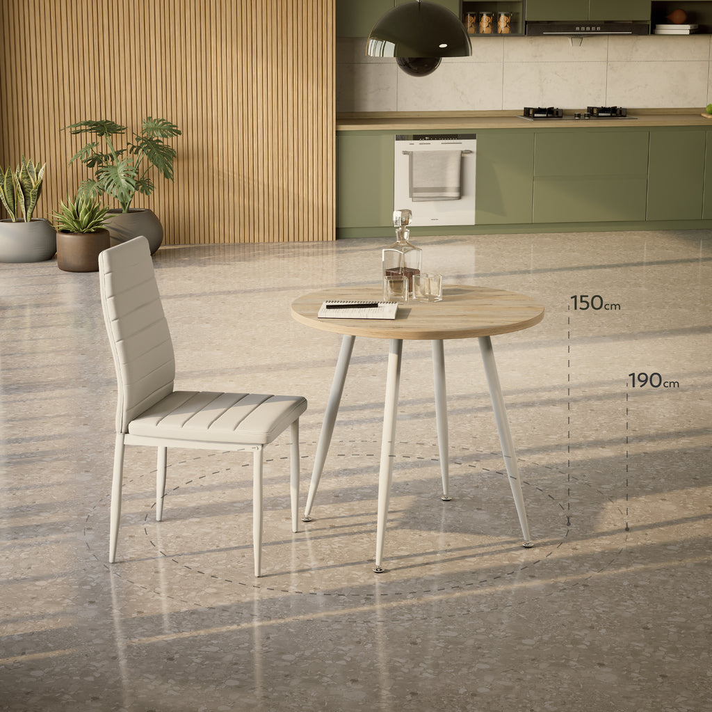 CORIN - Mesa de jantar com tampo de melamina