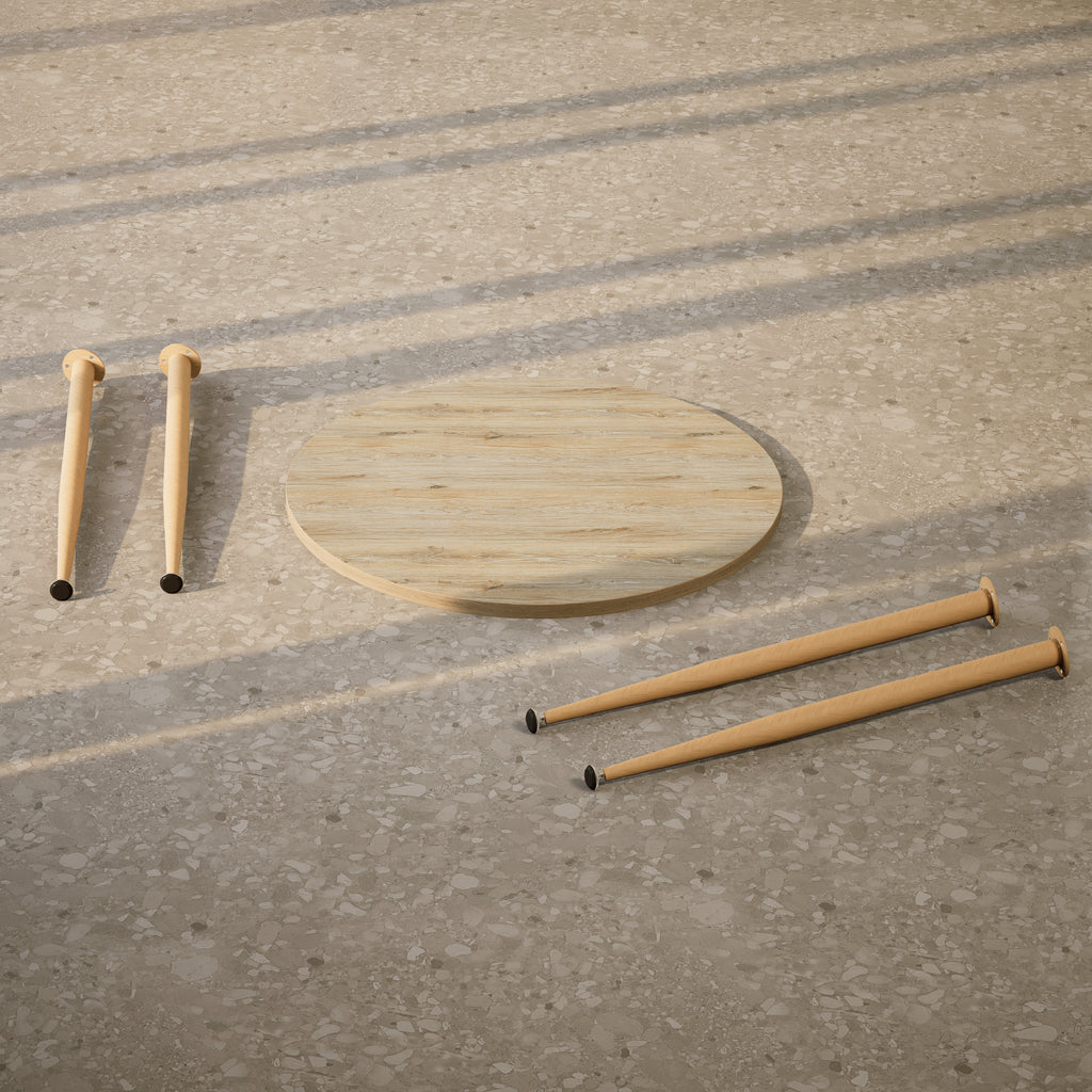 CORIN - Mesa de jantar com tampo de melamina