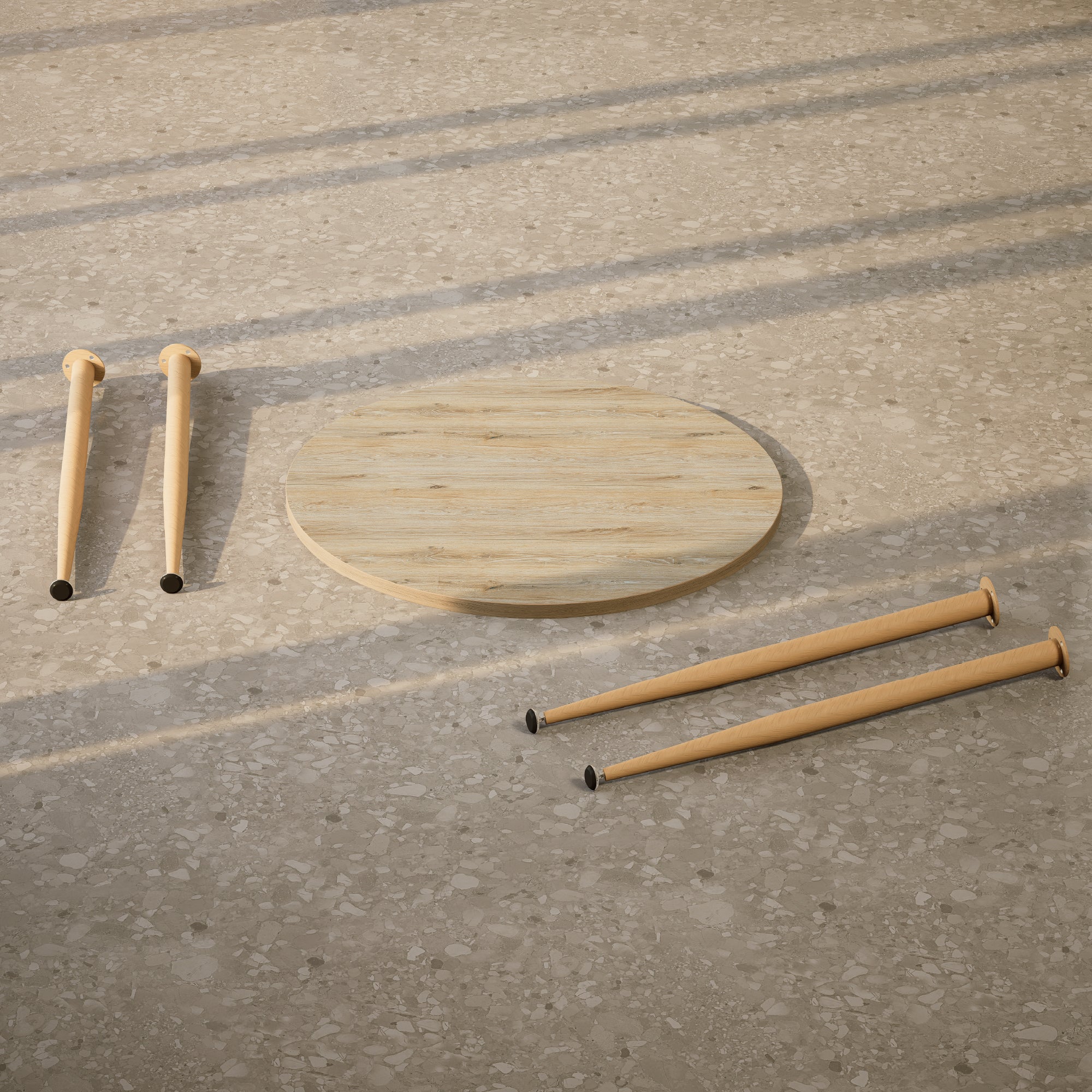 CORIN - Mesa de jantar com tampo de melamina