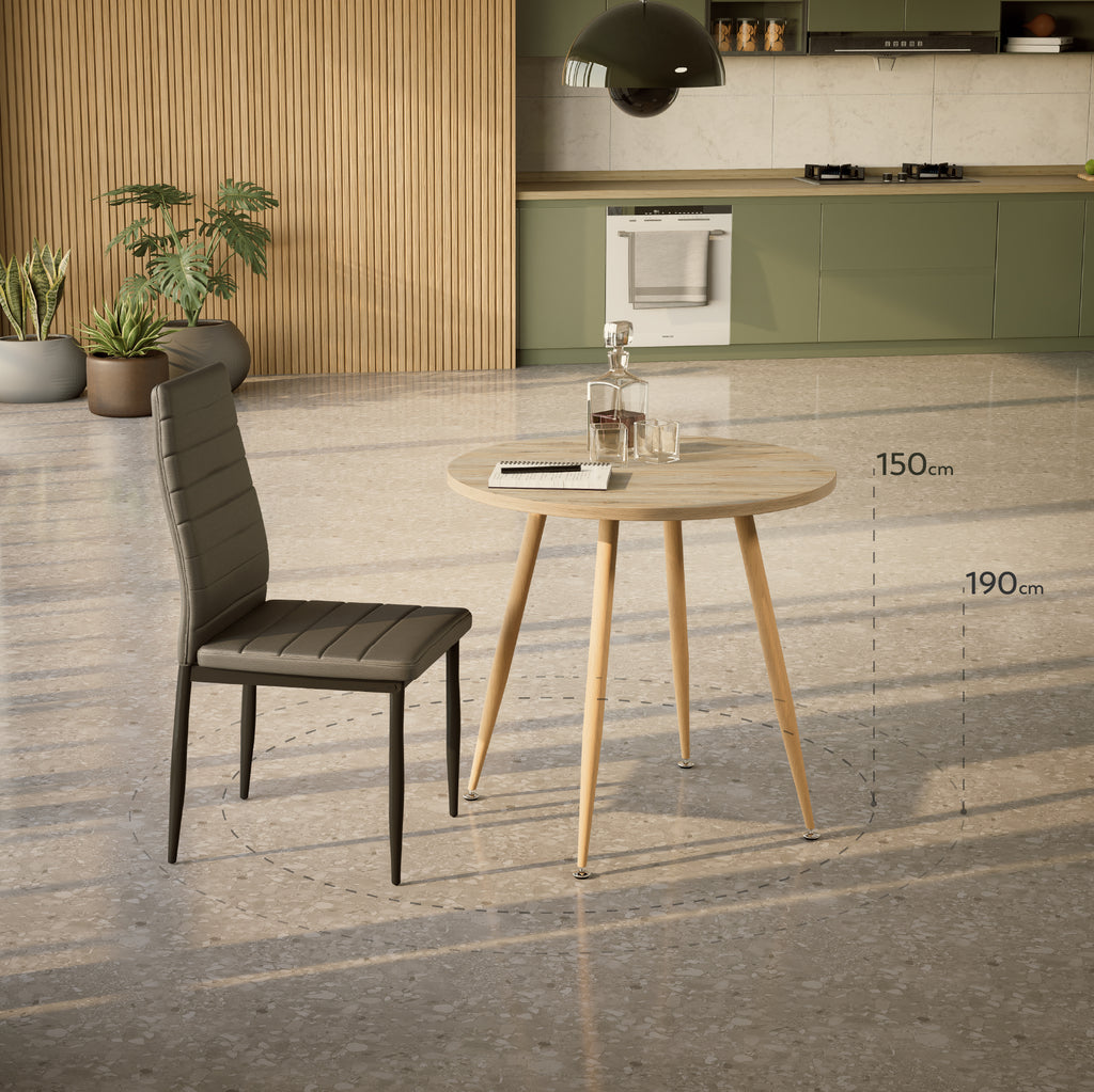 CORIN - Mesa de jantar com tampo de melamina