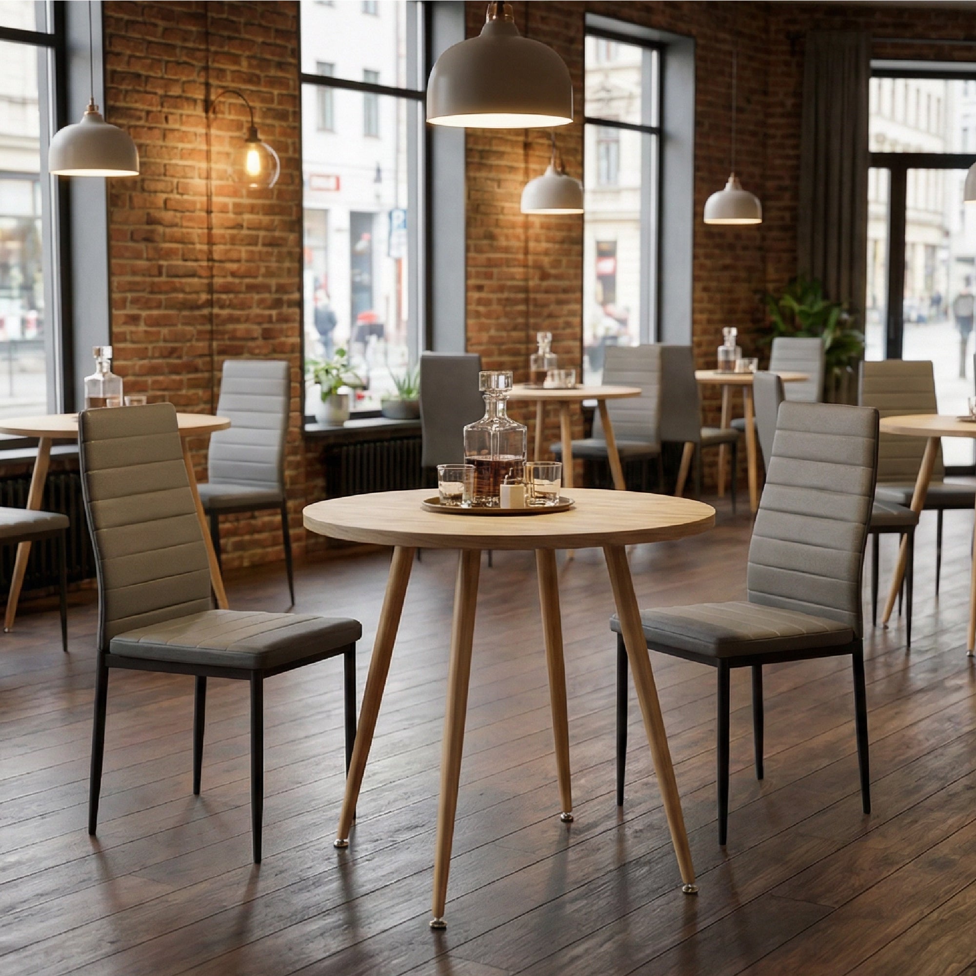 CORIN - Mesa de jantar com tampo de melamina