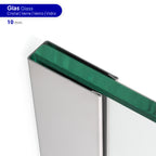 Perfil de compensação para painel de duche walk-in em aço inoxidável 304 inox 8K