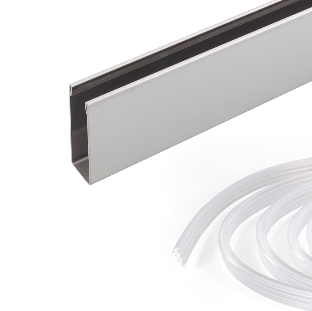 Perfil de compensação para painel de duche walk-in em aço inoxidável 304 inox 8K