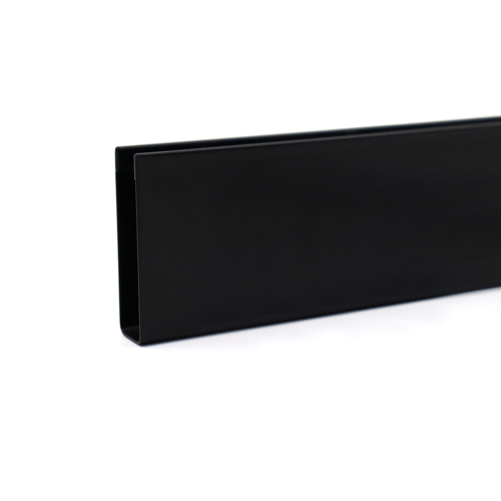 Perfil de compensação para painel de duche walk-in em aço inoxidável 304 preto mate