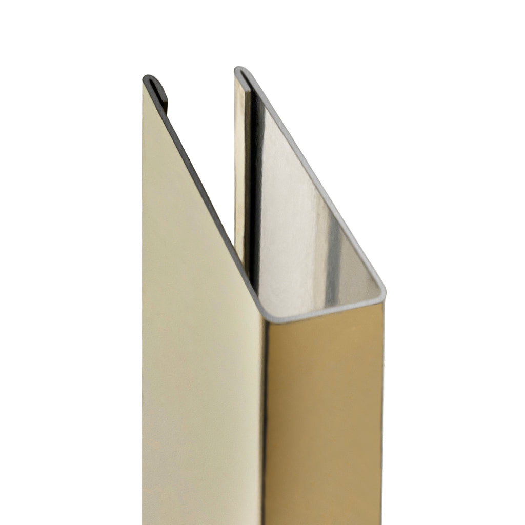 Perfil de compensação para painel de duche walk-in em aço inoxidável 304 preto mate